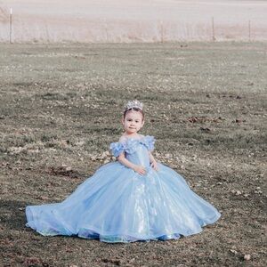 Blue Princess Kids Costume